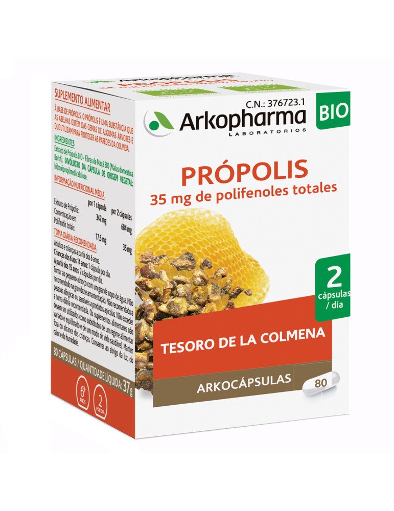 Arkocápsulas Própolis Bio 80 Cápsulas