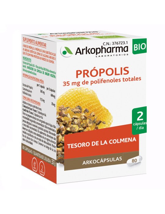 Arkocápsulas Própolis Bio 80 Cápsulas